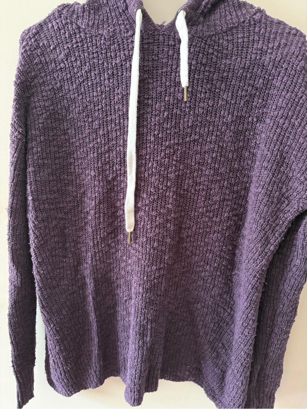 Natural Reflections Purple Knit Hoodie Sweater
